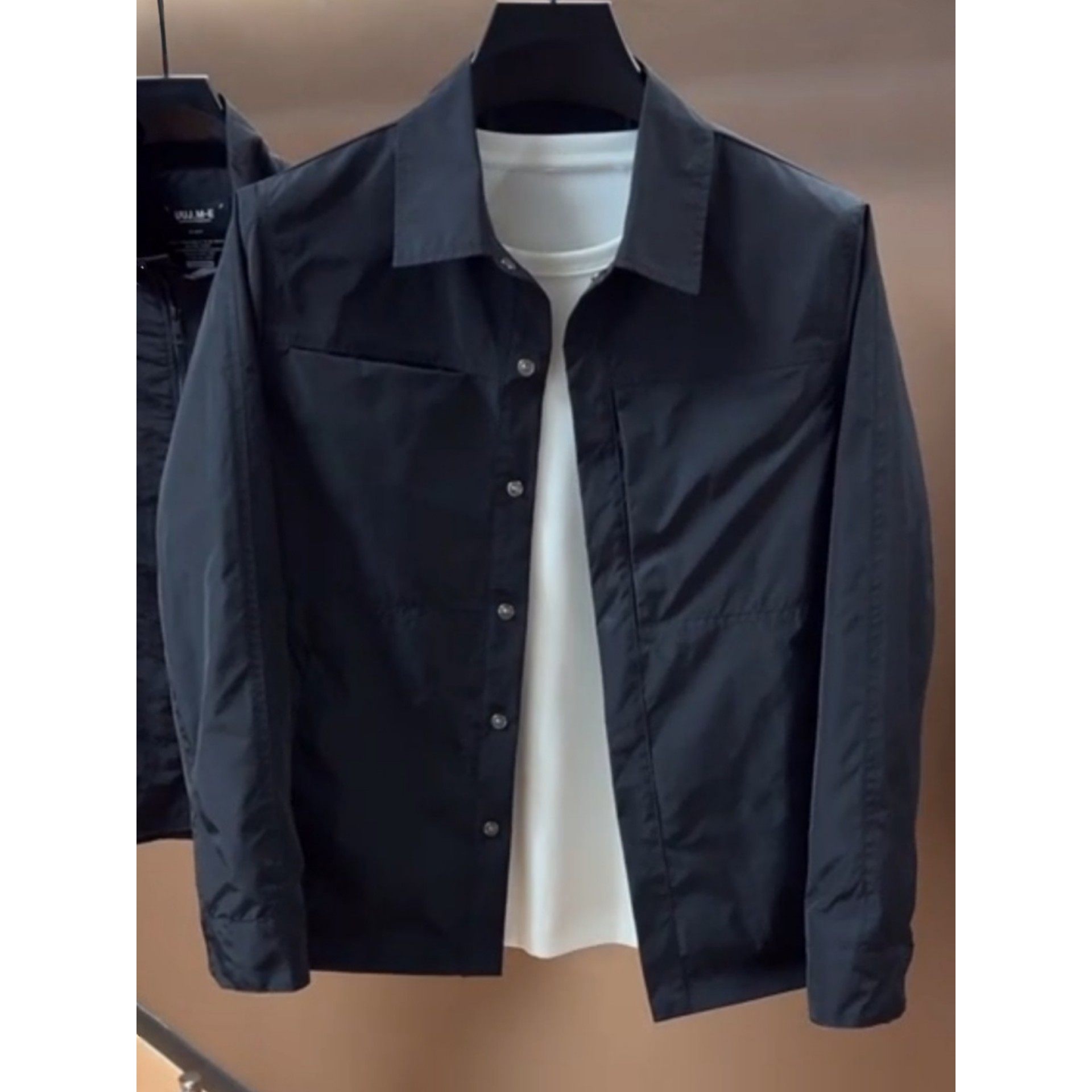 男士翻领夹克2025秋季新款简约商务休闲纯色百搭工装外套上衣男士,男装,夹克,淘宝优惠券,粉丝福利购,淘宝优惠卷