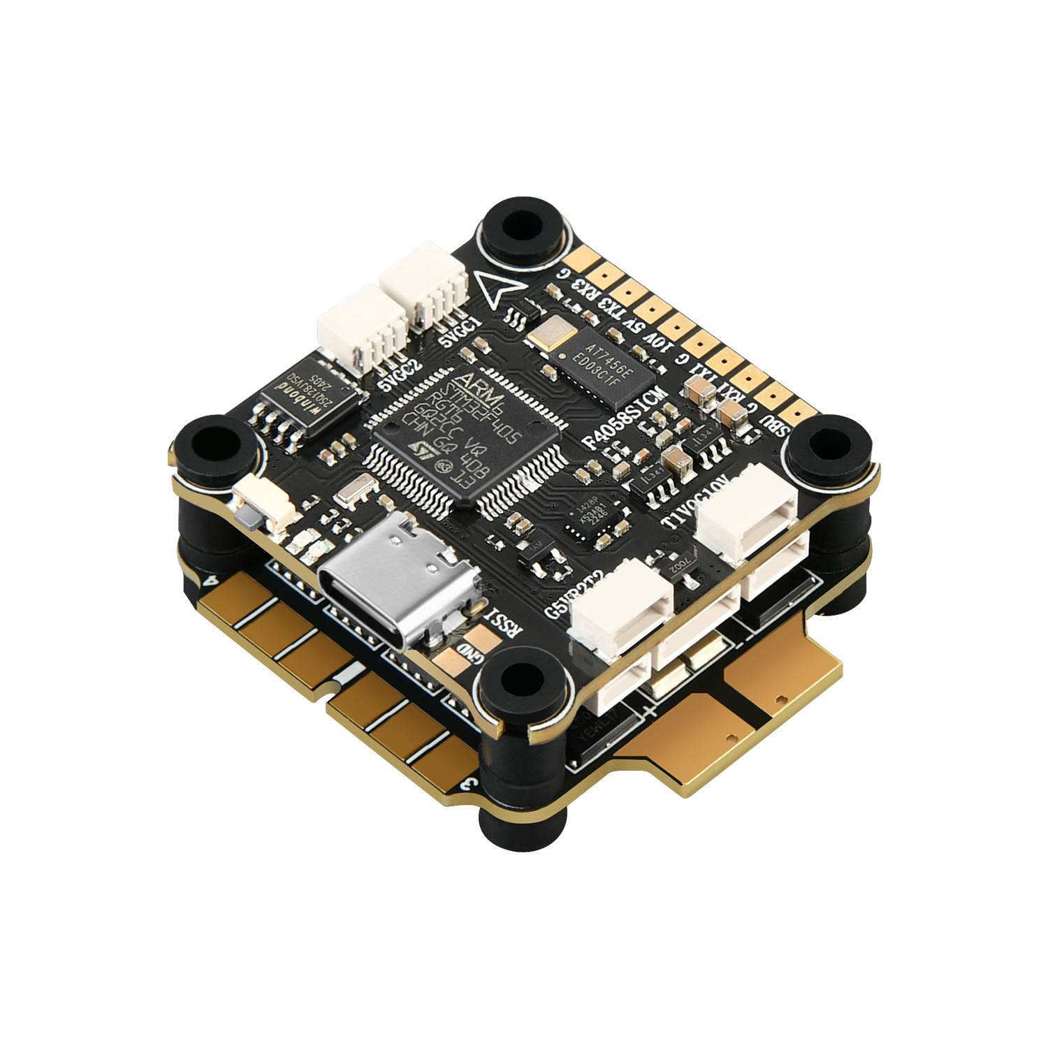 HS飞塔F405飞控竞速花飞FPV穿越机套件双摄像头切换FT405-60A-CGM