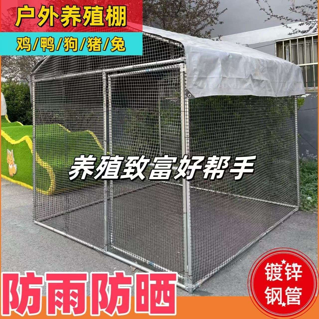鸡棚鸡笼特大号家禽养殖兔笼防雨孔雀搭建鸽笼特大号大型家用鸡舍