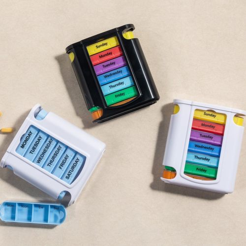 7天28格抽拉式式可拆分药盒便携