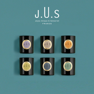 J.U.S玛森橘斯品牌香氛蜡烛180g限定琥珀玫瑰大容量法国进口
