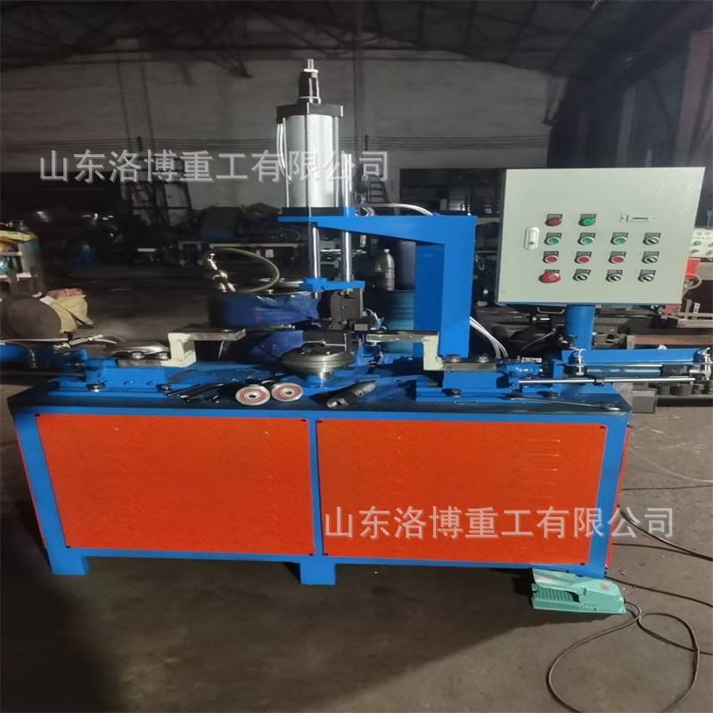 全自动圆管翻边机 一次成型管材拉边机 5.5kw圆筒外翻边卷边机