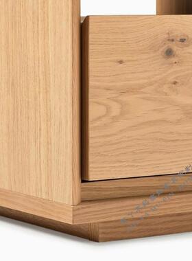 ZY-33全实木床头柜现代简约单抽屉收纳柜床卧室边沙柜客厅橡发边