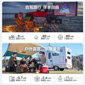 W电小二1000PRO12户外电源500大功率大SWC容量220V快充急露营应备
