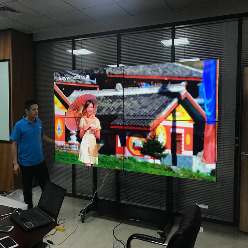 无缝 液晶拼接屏会议展厅监视显示器46寸49寸55寸65超大拼接200寸