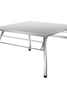 不锈折叠桌桌家用宿舍摊出餐租房吃饭桌写字学习桌摆便携VUD小钢