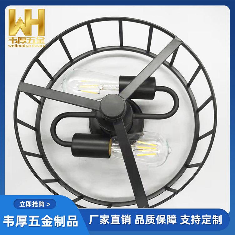 2025款风扇灯复古新厅吊灯书一餐体卧室房灯无品牌/铁艺美式工业