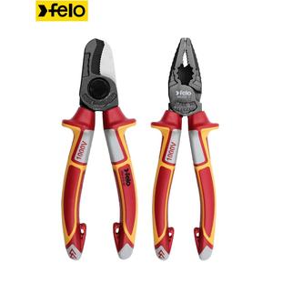 绝缘GOD钢丝钳工钳压子飞龙工业级耐高老钳原装 电进虎口剥线
