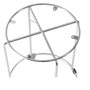 用家圆黑凳子餐咨询客服凳简约尚可摞套放加粗不锈钢架凳子色纹耐