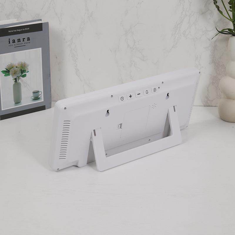 HEV创意大CLD钟厅温湿度时钟多功能数字钟表客简屏约电子钟9554