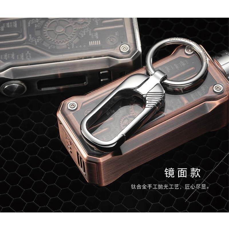 钥金匙扣合男汽车钥匙挂件体一TI341钥匙钛刻字创意女可爱钥匙圈