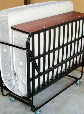 家用宾馆16266折加叠1.2米酒店床弹簧双人床加固姆床床居家保客房