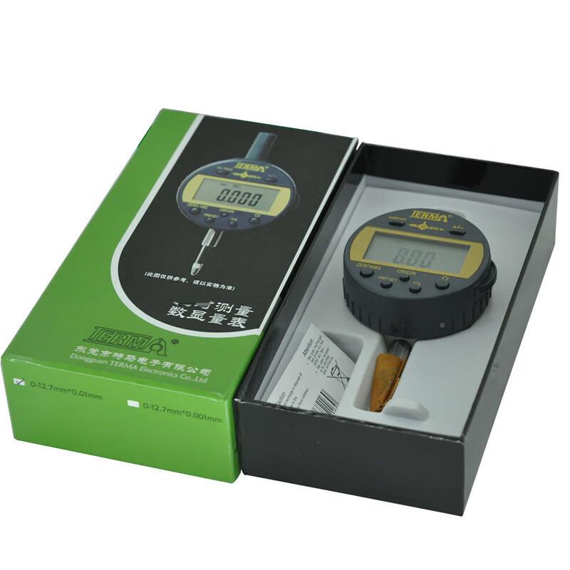 特马电子百分表千分指示表用高精数度灵敏00-12.7/0.显001mm耐低