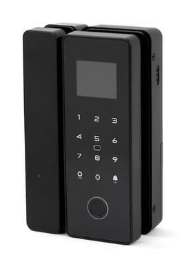 优库OVTK10玻璃门子锁智能防盗Y指纹密码锁公寓办0公室别墅电锁