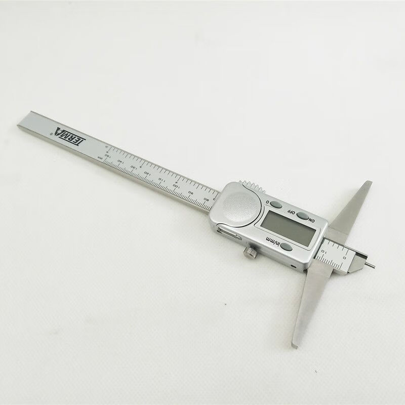尖头电子数显深度尺0-150 200 300mm特马量具卡尺IP54防水防尘 0-