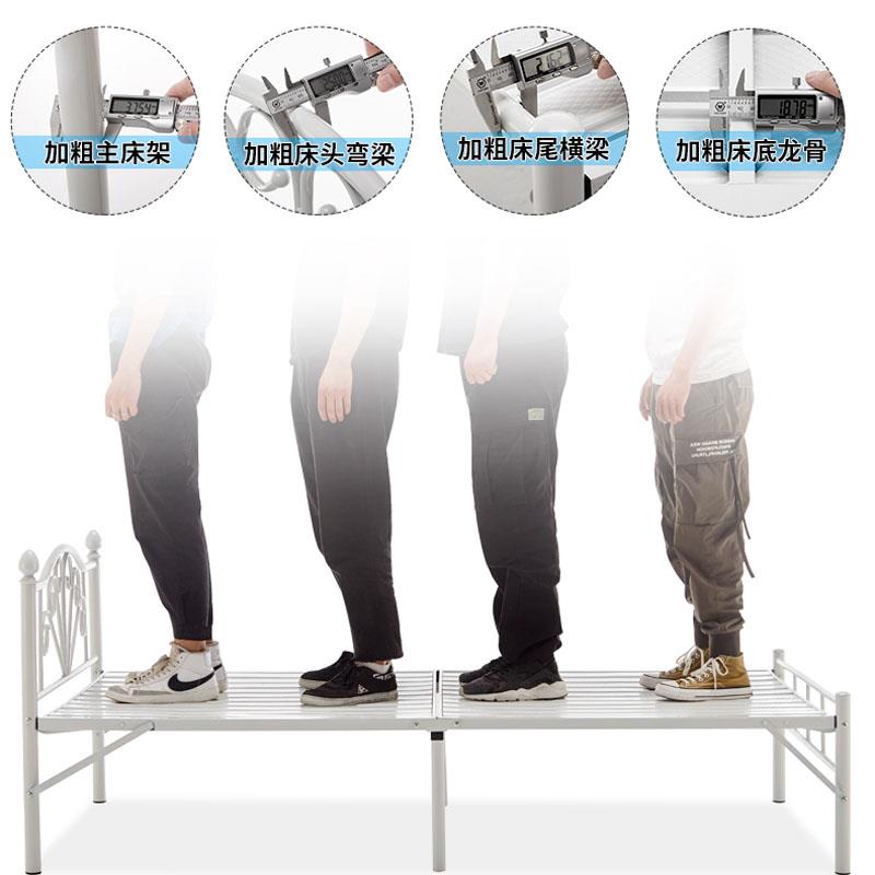 新款单人折叠床板用.2米午休1简易床加固F76HJS87便携铁艺床办公