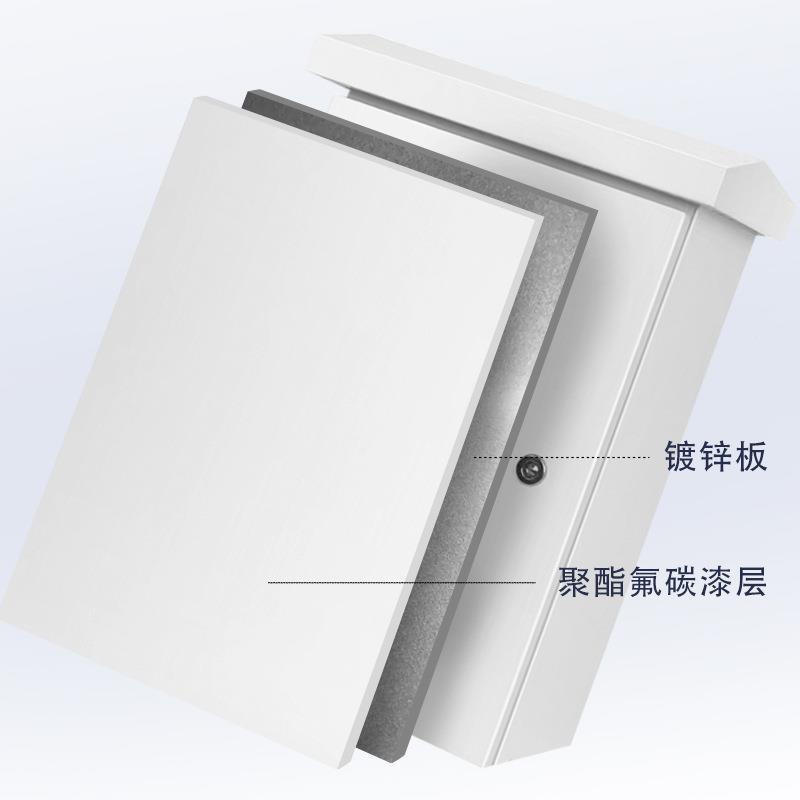 监控箱室外防监水防晒控设备箱20220811络抱杆式式弱电设备箱壁挂