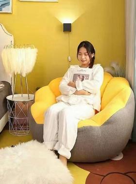 LN/THDB-懒人发沙可睡可躺室小沙发单人躺椅卧榻榻米豆袋发沙椅网