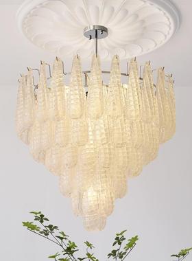 粉中古风全光谱吊色新款客吊厅灯复古卧室灯法75221式别墅餐厅设