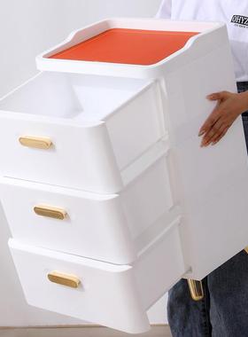 储抽式收纳柜子家EX21823用置物柜屉卫间物柜多生层置物架日式床