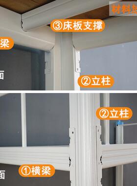 双层A006员工高宿舍床上闭架口管下层铁艺高低铁床学生寝室双人架