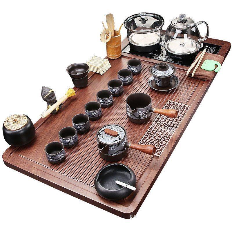 家用全自动茶盘底部上水烧水壶一体茶具套装客厅泡茶台整套大茶海