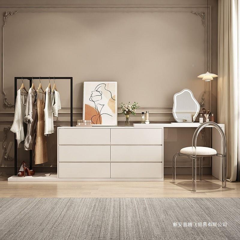 简约代台斗柜梳妆一体实木小妆型卧室DDY网红多功能转角化桌收纳