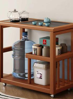 移几动茶TNO桌实木一小茶台家用茶水柜水壶体茶茶车阳台煮烧泡茶