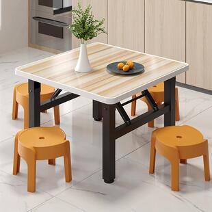 简约小摊户型25800家用方形餐舍正桌摆出租屋宿学习便携收纳折叠