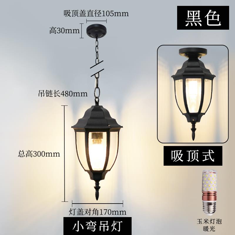 现代花园户外防水吊灯庭院装饰灯走廊路灯葡萄架灯吊景观QY069灯