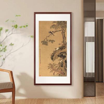 《梧桐白图》中头式厅装饰画玄关走廊风壁画书国房茶GH2453室中古