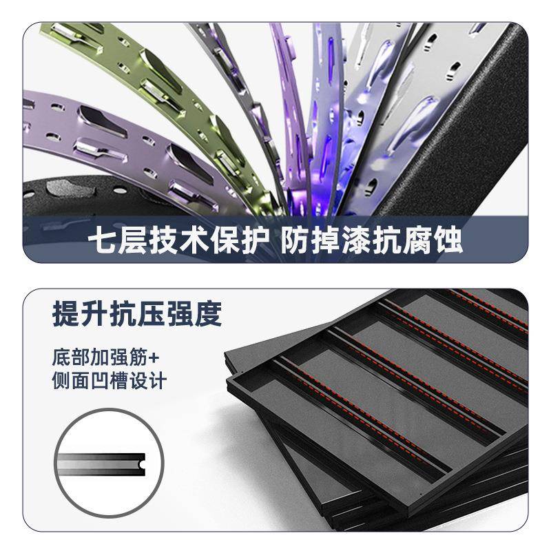 仓库用物阳货架置架家多层F977SM8J小型快递角钢铁架子台储藏室储