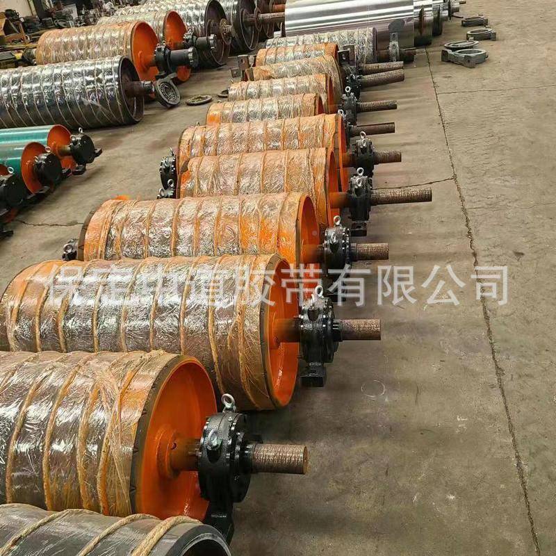 电动滚筒厂家直供外装式行送滚星电动筒筒输机用925电动滚包胶