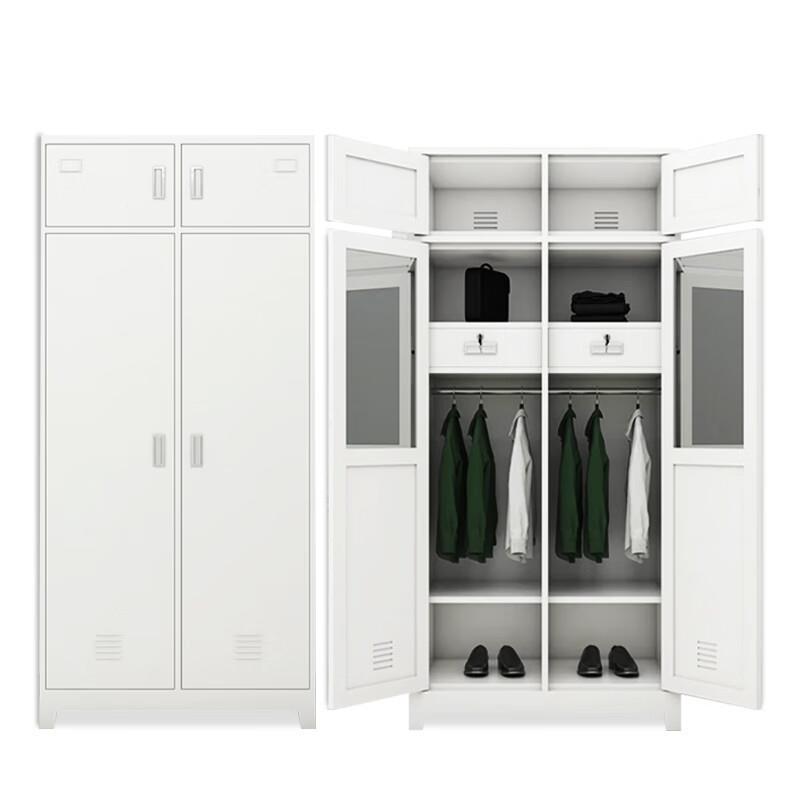 制更衣柜制式营具柜铁皮衣柜钢储物柜宿物舍品双门衣帽存90961放