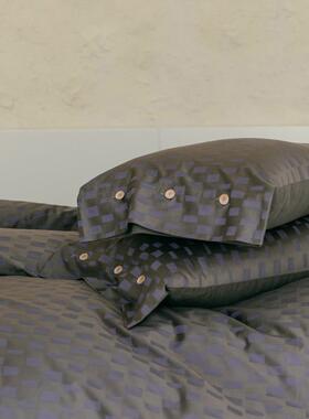 mam花o裸睡复色织提全棉磨毛件套秋冬古亲肤保暖被套709床笠款1四