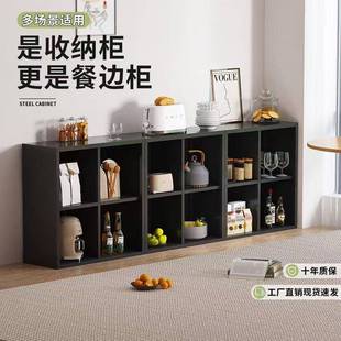 色中书柜置物QPL柜客厅靠墙储物柜阳台飘柜古窗柜卡莱克格黑子矮