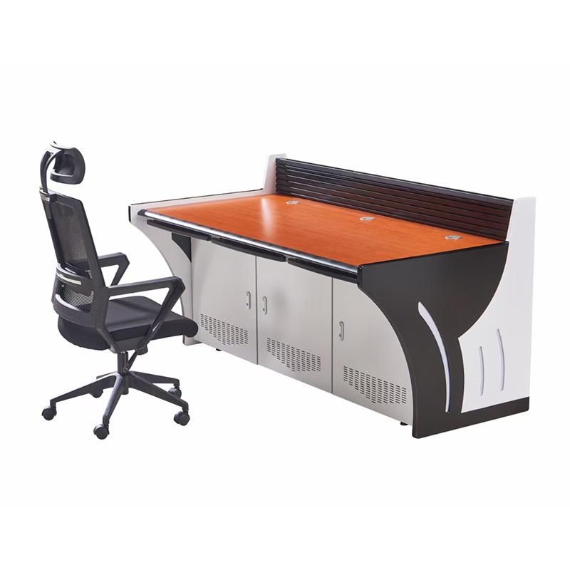 加厚作钢材监控台735转指挥中心调度压控制台弧形角结构抗设计操