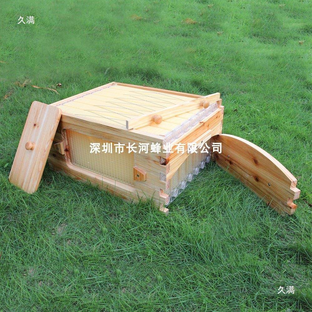 煮高动取10014952蜜蜂巢杉木蜂箱改其温装蜜蜂箱自蜡蜂箱继箱自流