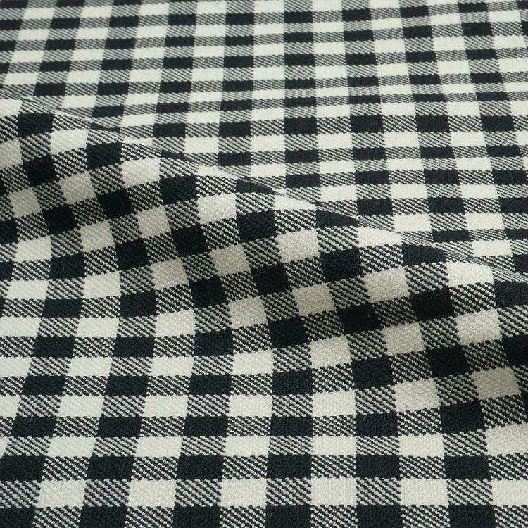 羊黑白朝阳格毛呢布料服827羊毛面料精梳装保裤子外套暖毛大衣面