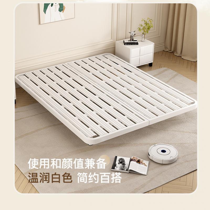 双日式简约无床头悬骨浮床架子排架用铁艺床加厚单人人家铁架0子