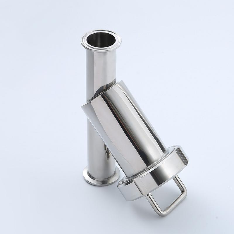 卫生级不锈y型BRN式过滤钢快装式过滤器卡箍管道三通过器滤器温州