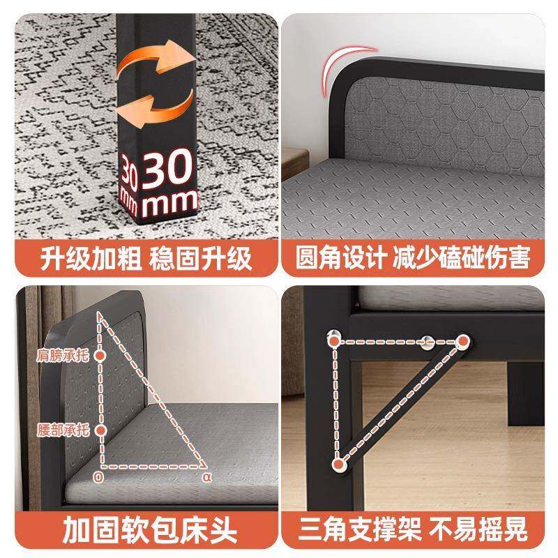 折沙发室床单人小户型两用午休出租叠房艺卧座985椅布简易床2025d