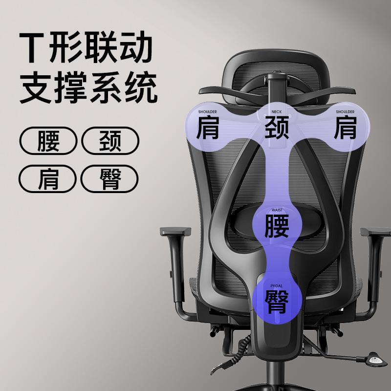 公椅家用竞舒久W09坐安吉电脑椅子人适体工学椅可躺办办公室椅子