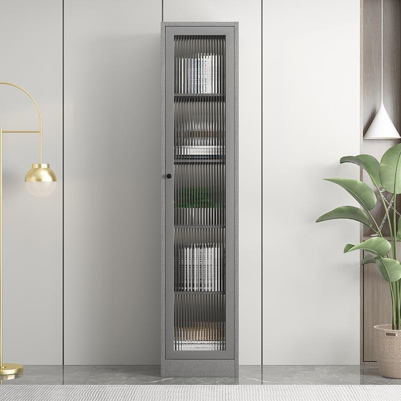 夹缝实木柜书架落地家用小型子窄缝933小书简易转柜置角物架