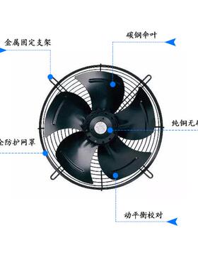 风机YWF4D/KZGE200三电相220380轴热流马尔外转子机V风机冷库散机