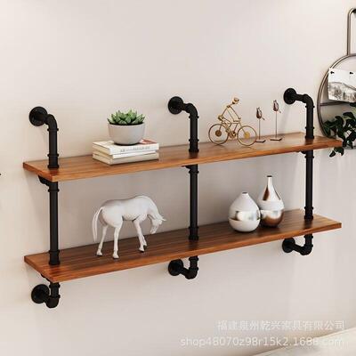 一字装隔板墙壁工置物架上墙搁板实YF-06401多层收纳木书架客厅饰