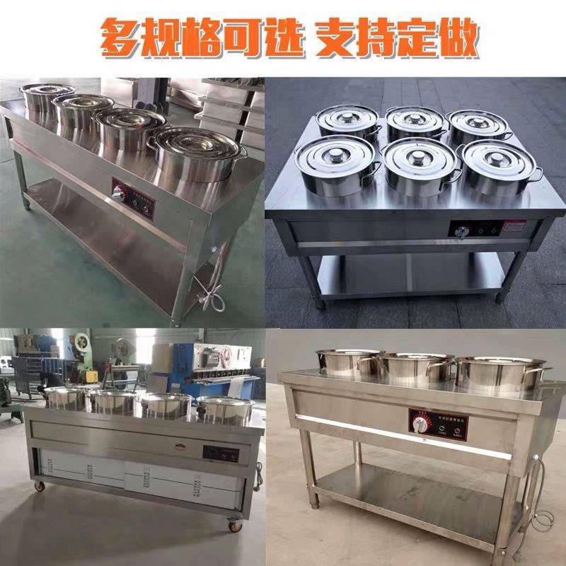 台不锈钢商保温粥车大容量食堂保温自动温加温售4饭台用保桶