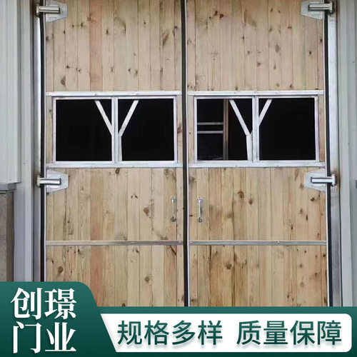 厂家现货厂房车间彩钢钢木推拉门