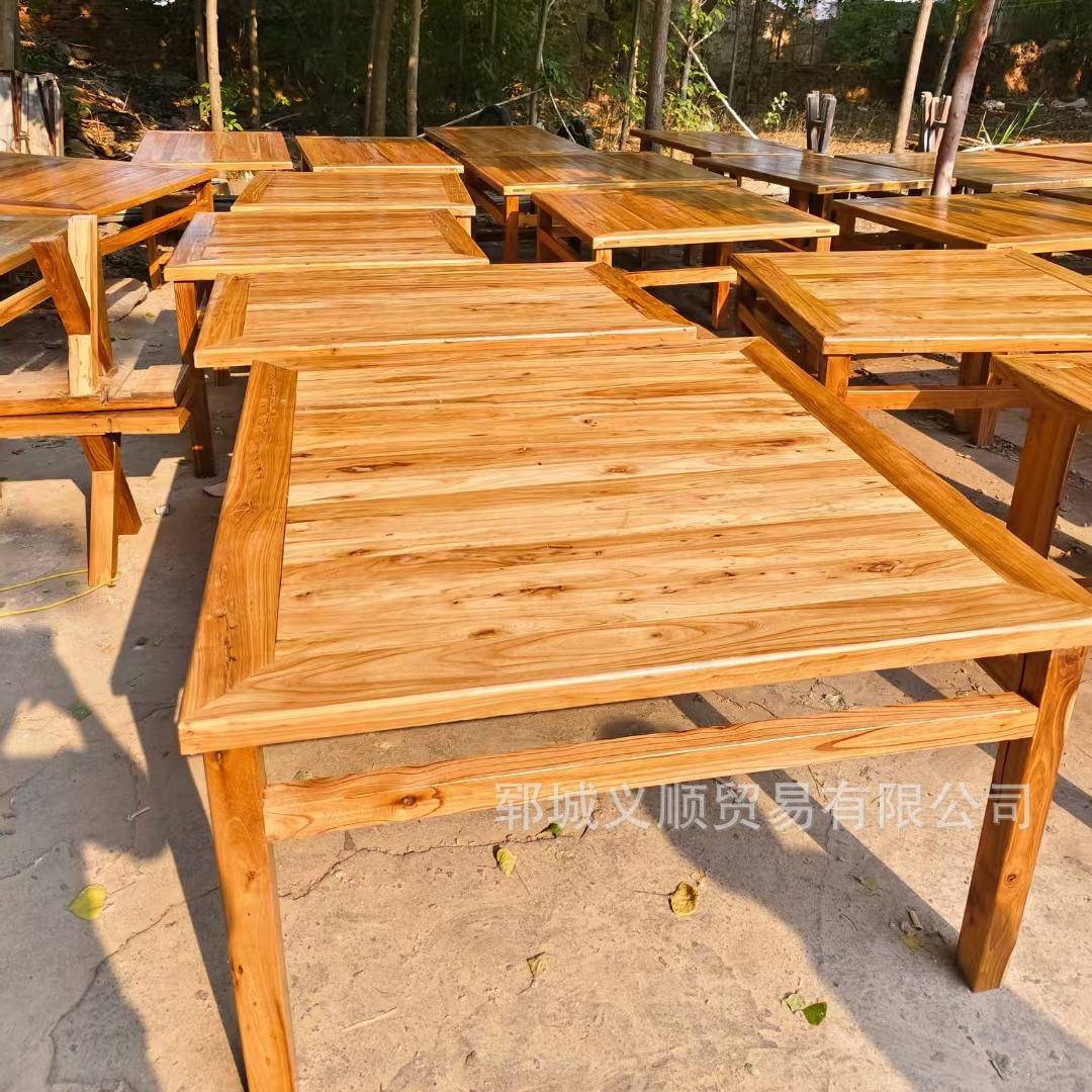 咨询客服老榆木条桌子餐实木板复古面茶桌茶台长桌家用桌吧台长桌
