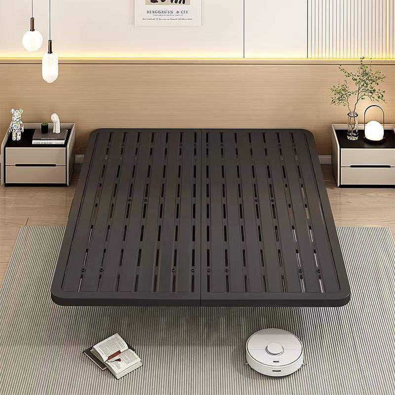 现代简约双人悬浮床323无床头榻米单人铁架艺榻床宿房舍出租排骨